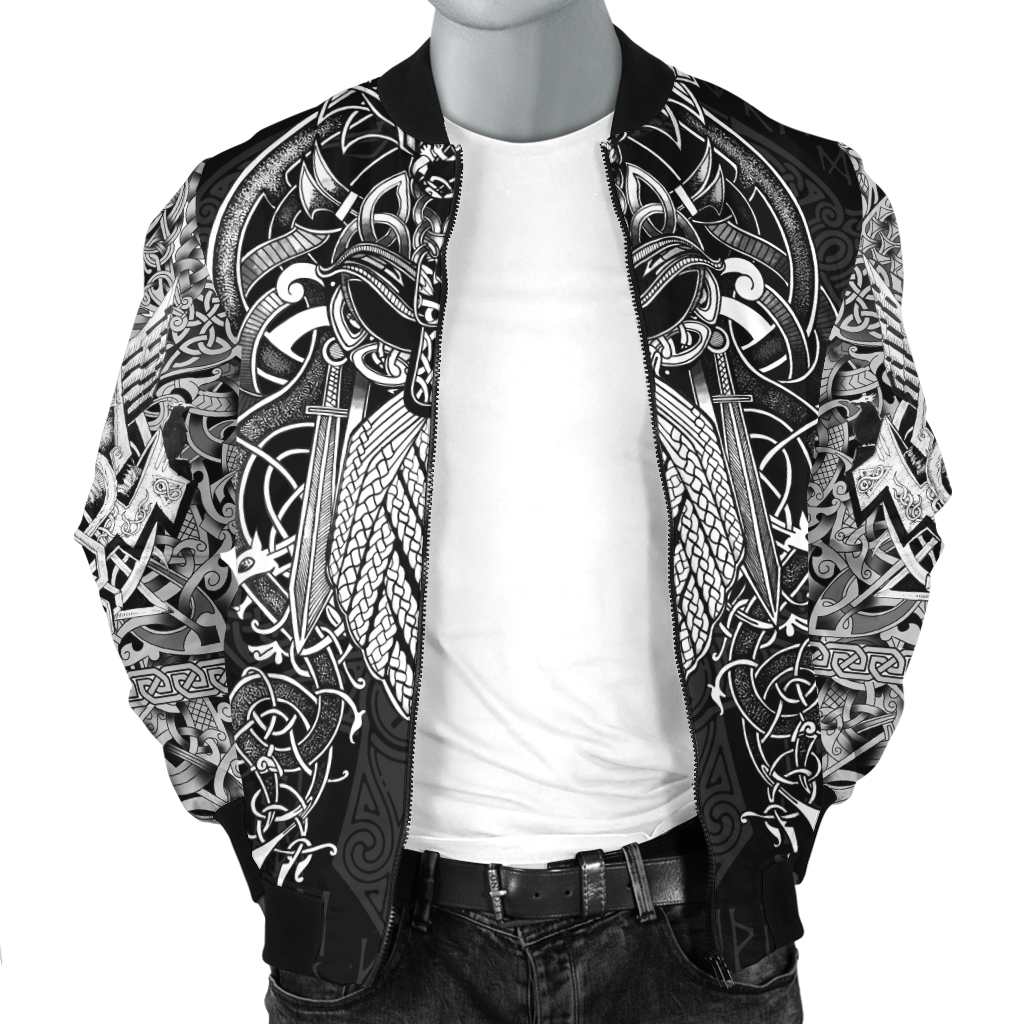 Tribal Tattoo Print Jacket and Outerwear